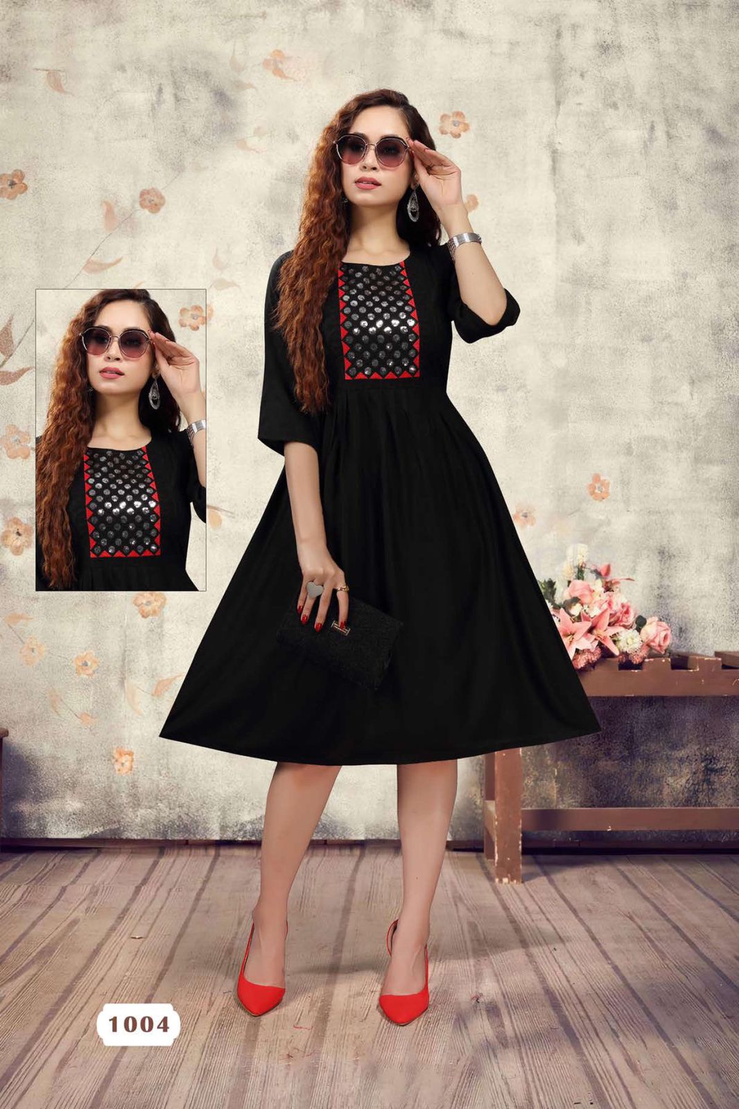 Rohini Ethnic Wear Designer Rayon Anarkali Kurti Collection